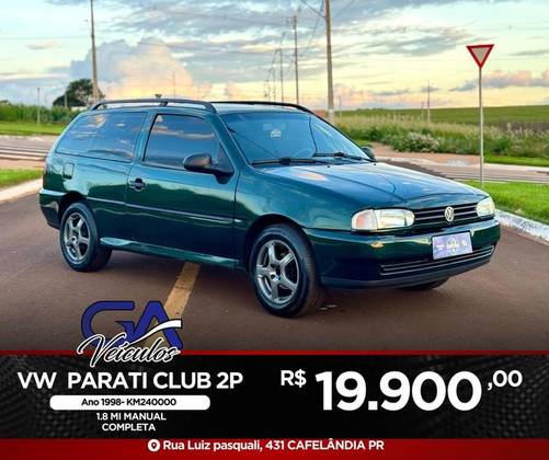 VOLKSWAGEN PARATI 1.8 MI CLUB 8V GASOLINA 2P MANUAL VOLKSWAGEN PARATI 1.8 MI CLUB 8V GASOLINA 2P MANUAL